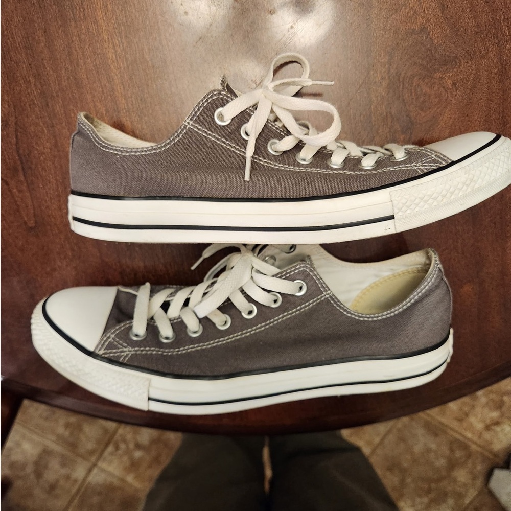 Converse Gray Low-Top Sneakers
